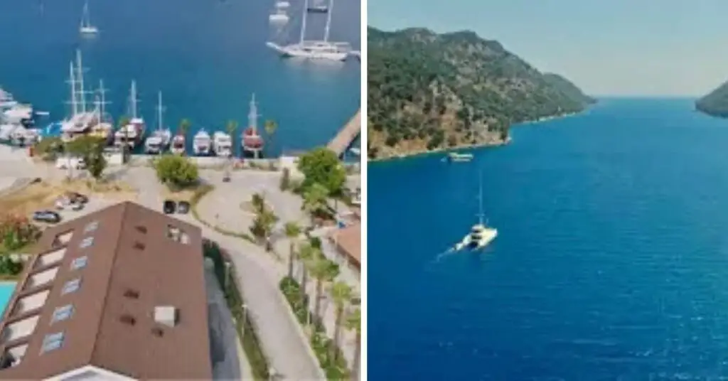 Gocek Tourist Guide. The Exotic location of Bay yanlis starring Ozge Gurel and Can Yaman