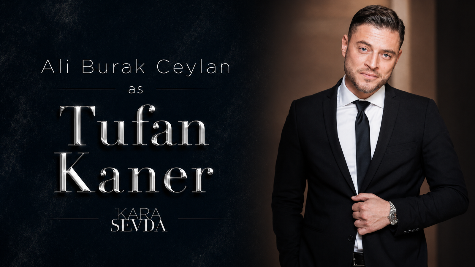 Ali Burak Ceylan as Tufan Kaner in Kara Sevda cast guide.