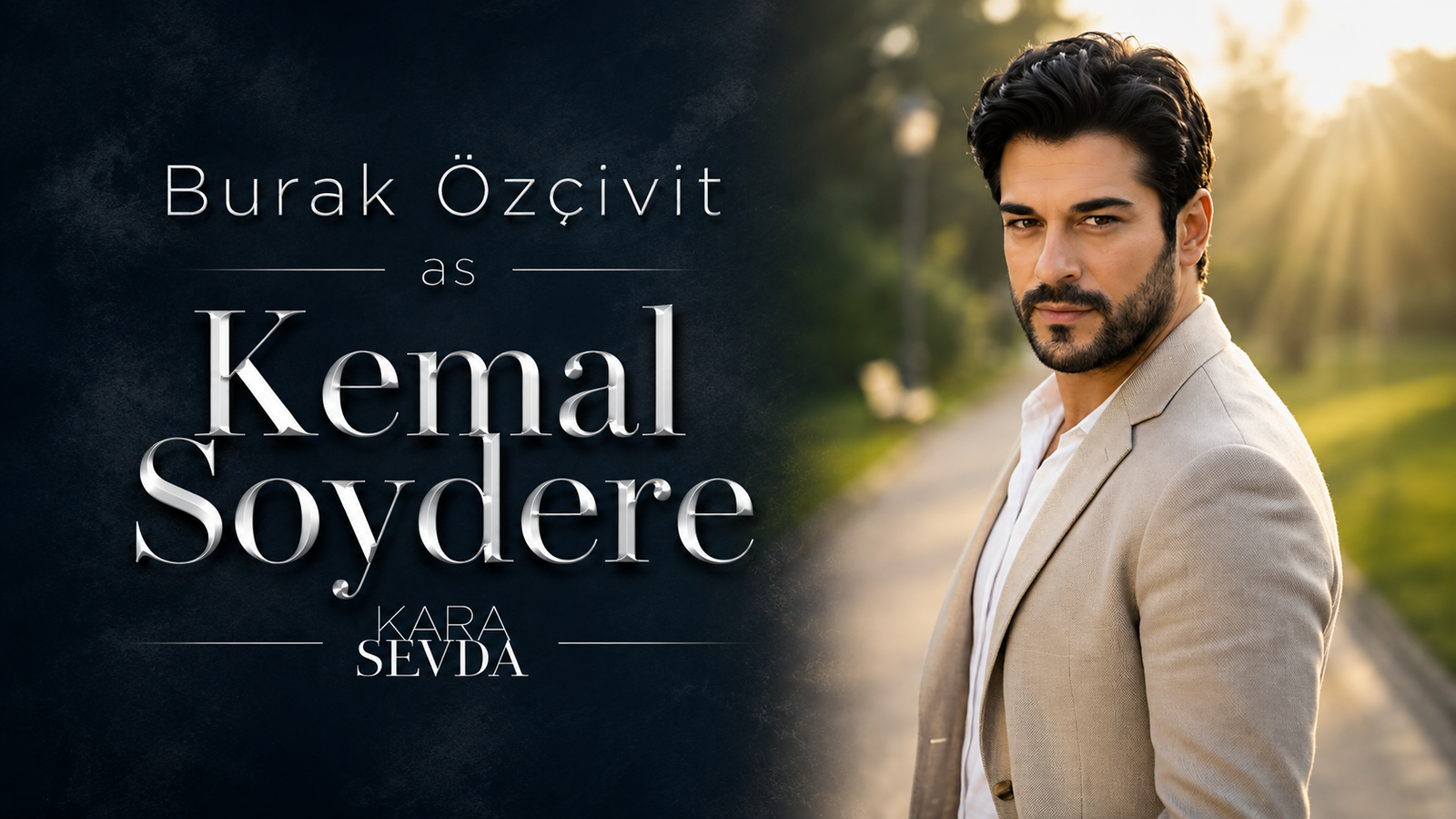 Burak Özçivit as Kemal Soydere in Kara Sevda (Endless Love), the lead character of the award-winning Turkish drama series.