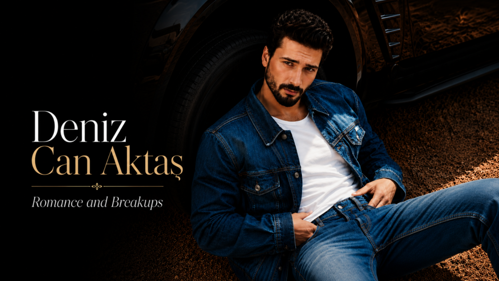 Deniz Can Aktaş posing beside a black SUV, representing his 2026 dating life, romance, relationship timeline, girlfriend rumors, and breakups.