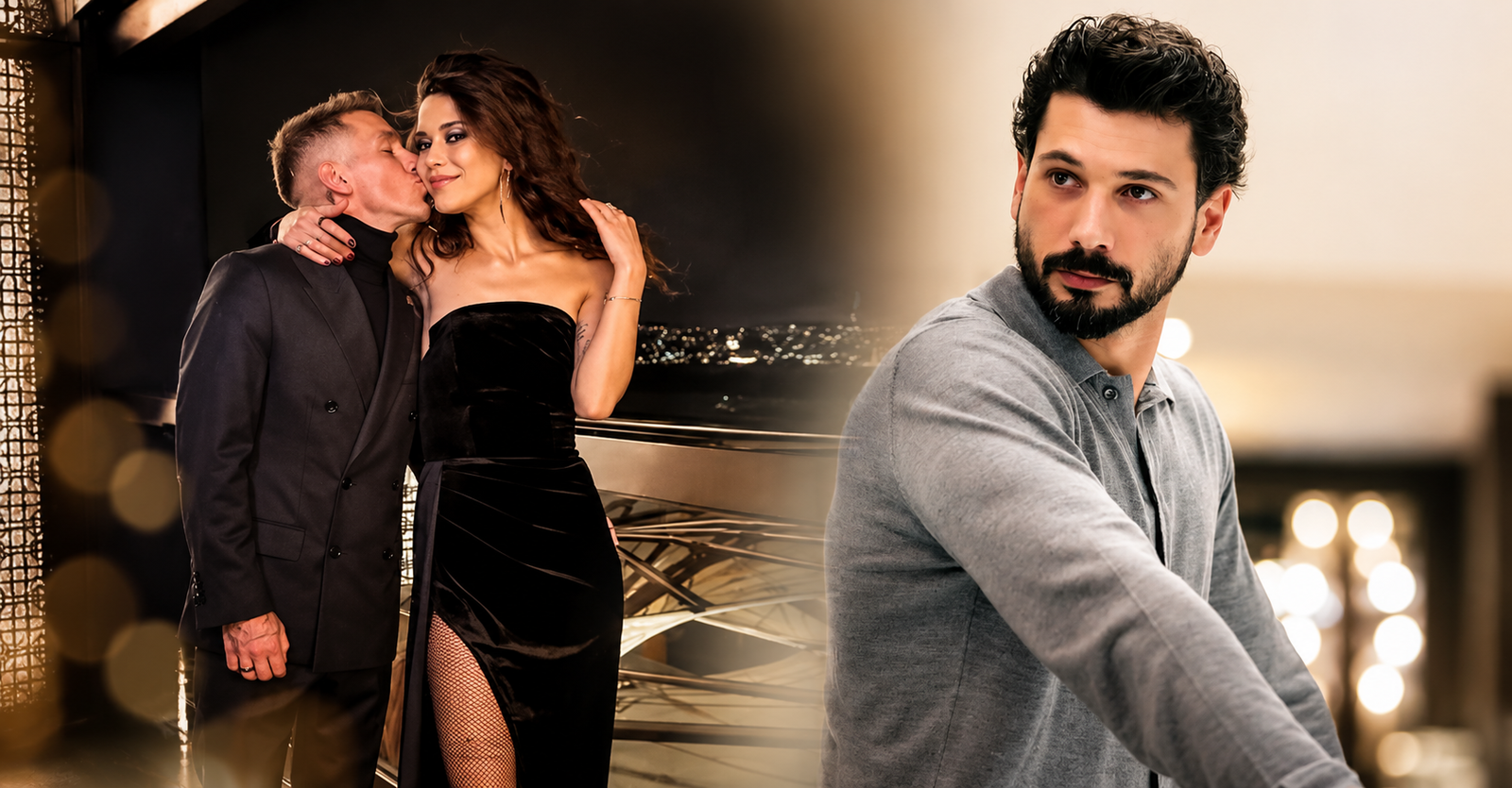 Devrim Özkan with Lucas Torreira alongside Turkish actor Deniz Can Aktaş during different phases of her relationship timeline.