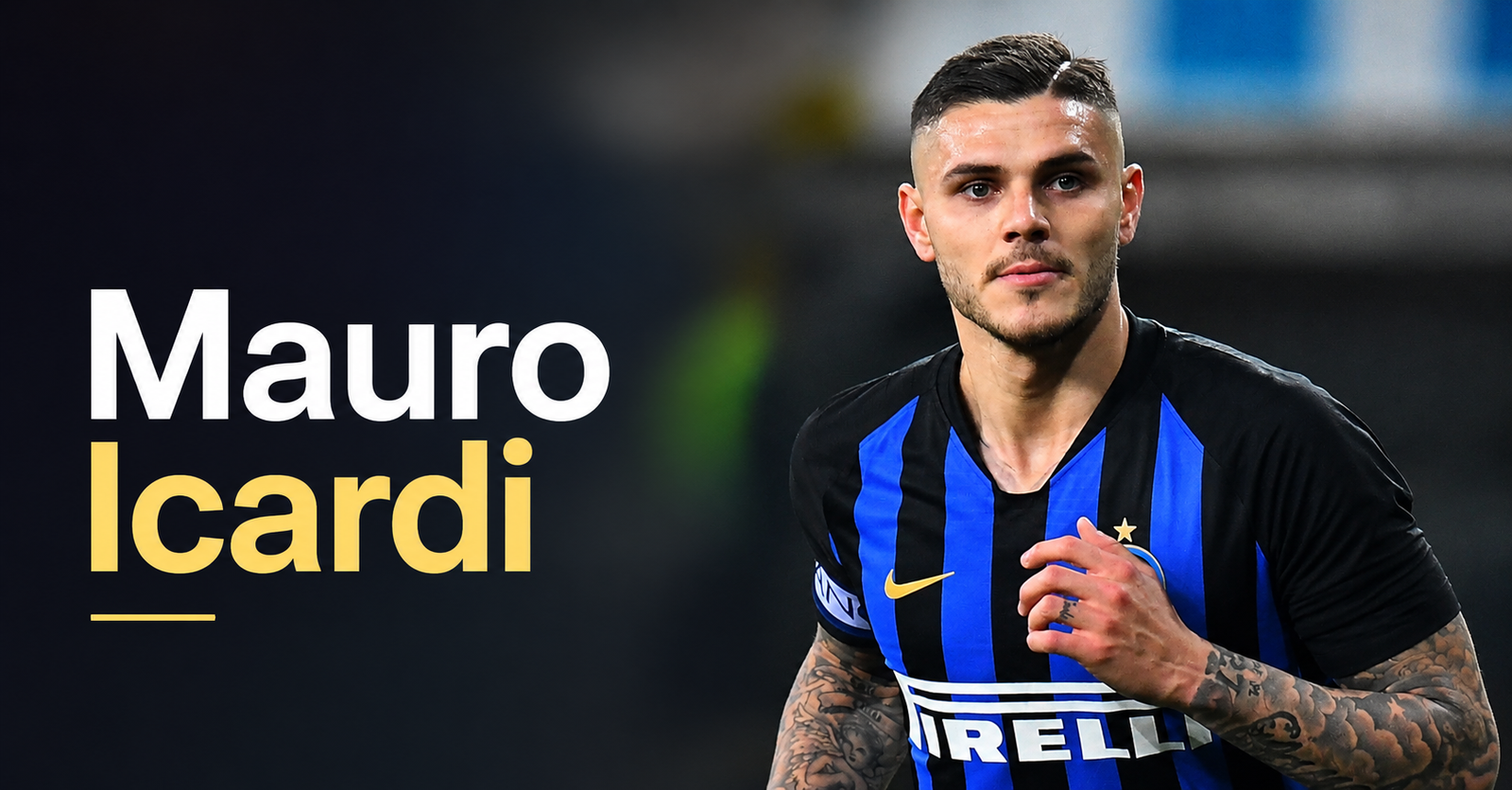 Argentine footballer Mauro Icardi in a portrait image featured in an article about Devrim Özkan's dating rumors and relationship history.