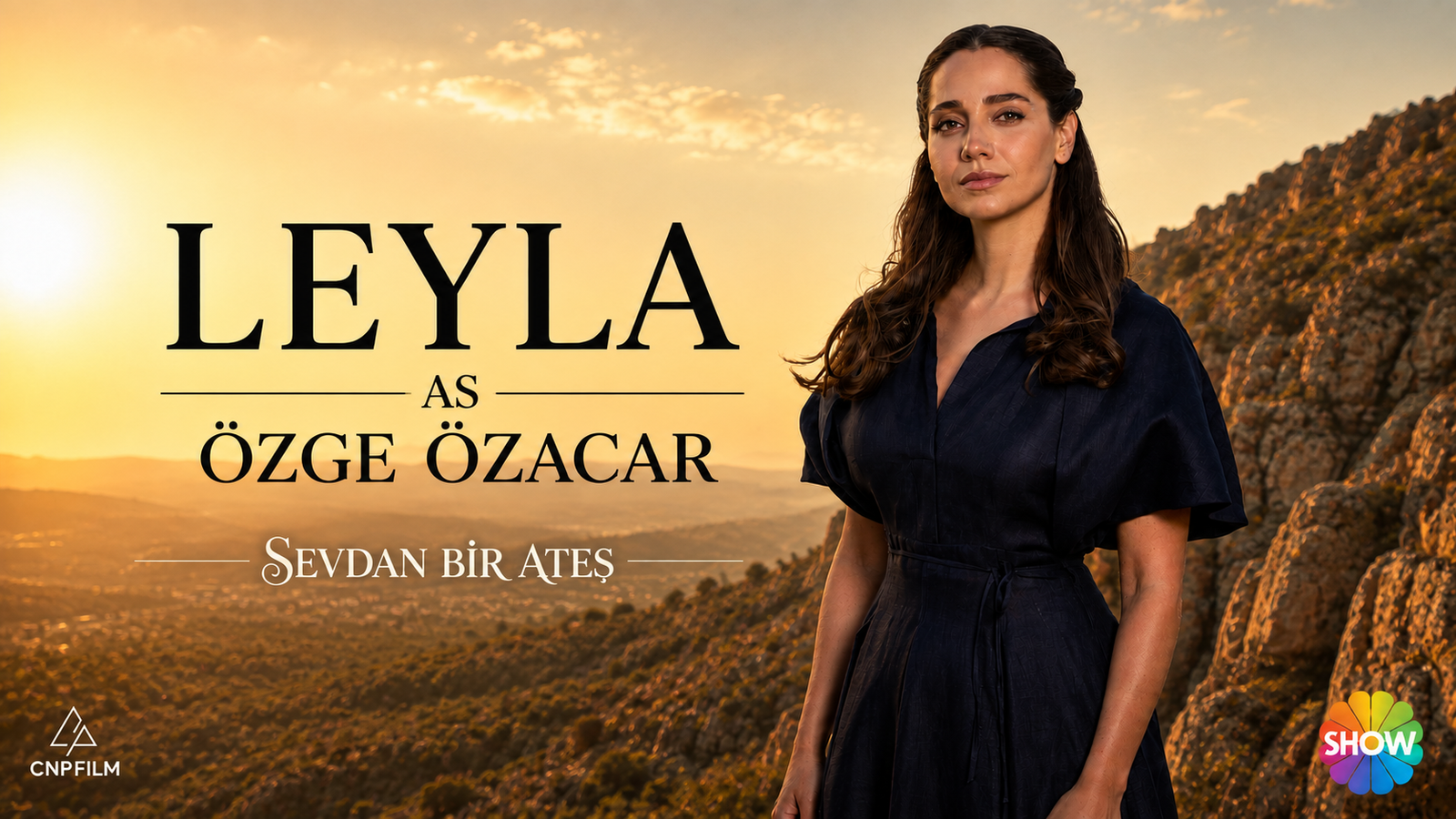 Özge Özacar as Leyla in Sevdan Bir Ateş after returning to screens following Kızılcık Şerbeti

Caption: