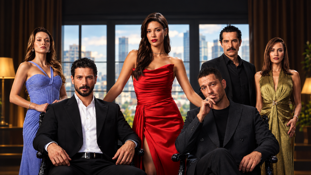Yeraltı Turkish series cast promotional poster